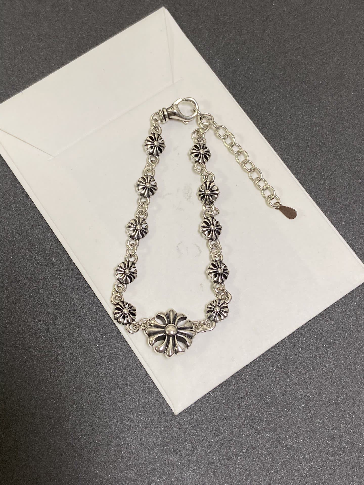 Chrome Hearts Silver Flower Bracelet